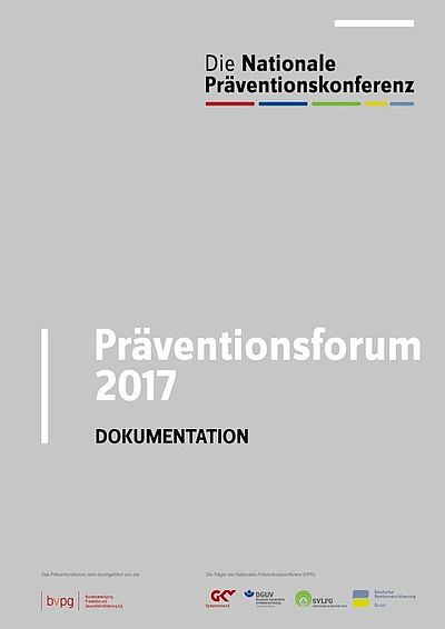 Cover Dokumentation Präventionsforum 2017