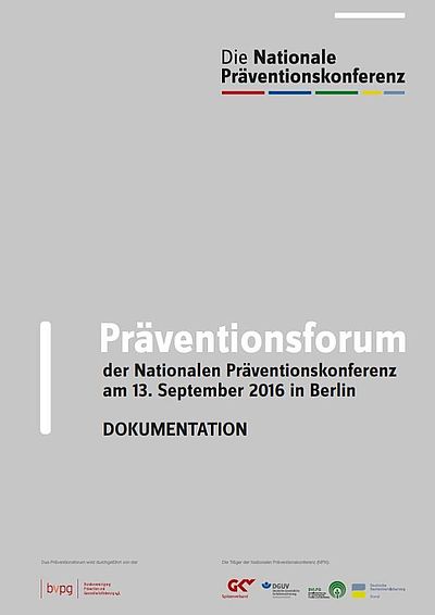 Cover Dokumentation Präventionsforum 2016