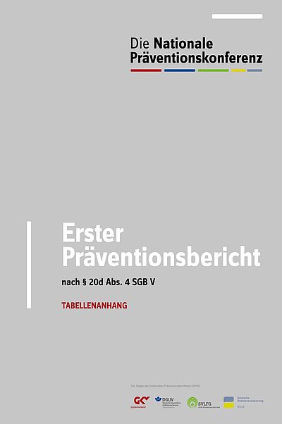 Cover des Tabellenanhangs des NPK-Präventionsberichts 2019